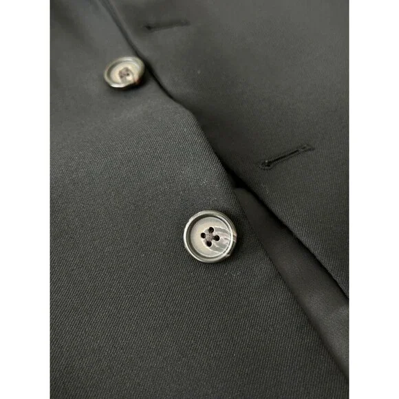 Lauren Ralph Lauren Black Suit Jacket Men 42L Two Button Blazer - Picture 8 of 10